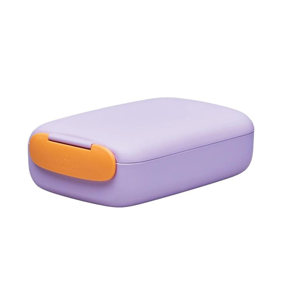 Lunch box rectangulaire BioLoco -whisper sister Lilas/Orange