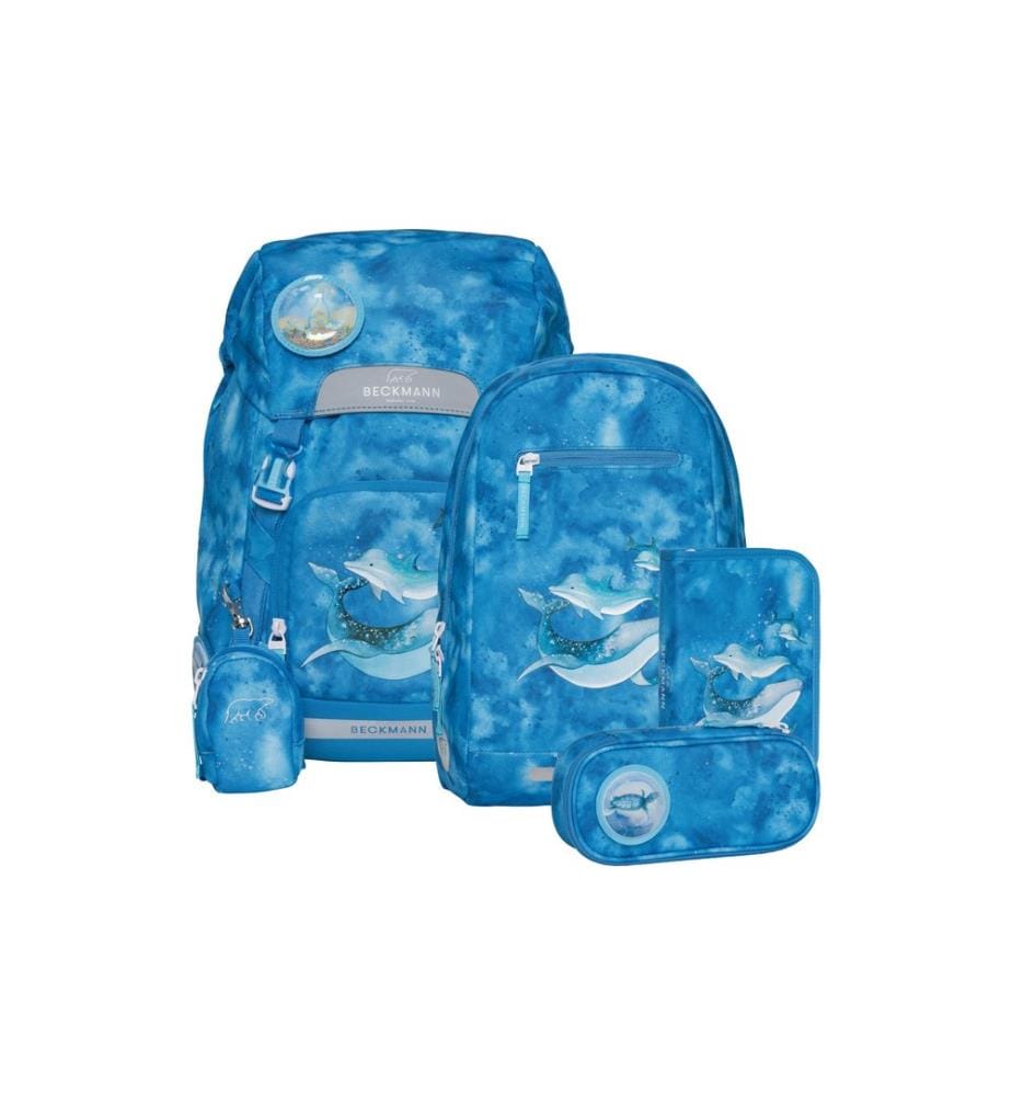 Beckmann Schulthek-Set Classic Ocean 6-teilig