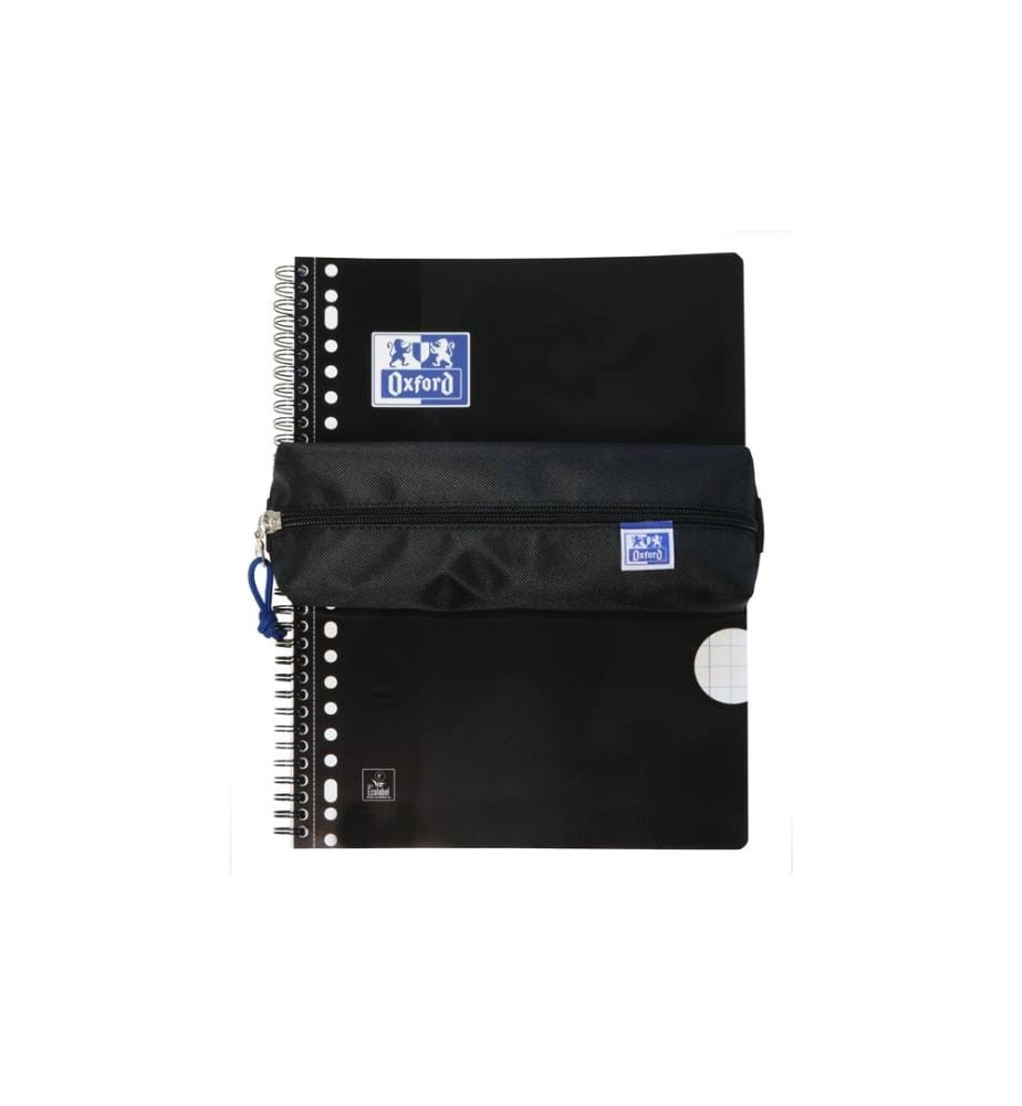 Oxford Trousse d'écolier Kangoo Rectangulaire, Noir