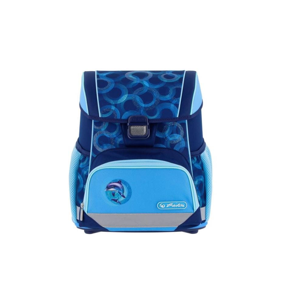 Set de sac à dos scolaire Herlitz Loop Plus Dolphin Ride 4 pièces 17 l
