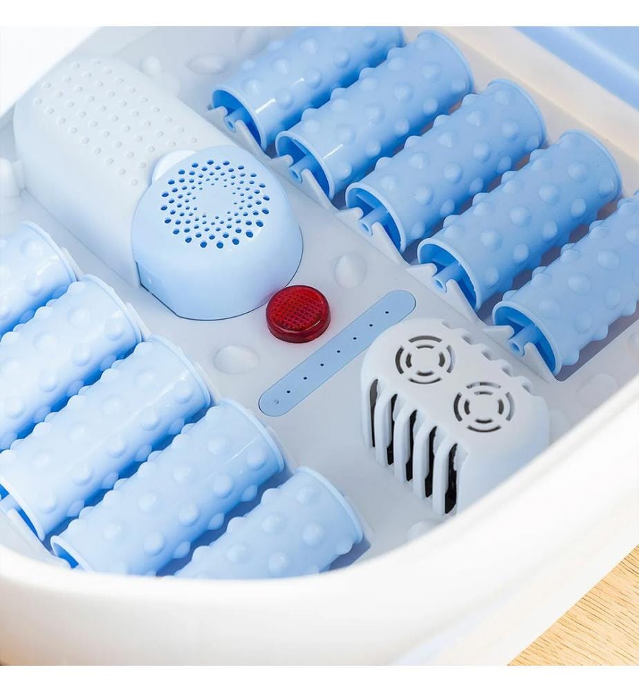 Zusammenklappbarer Fussspa mit Rollen und Wassermassage