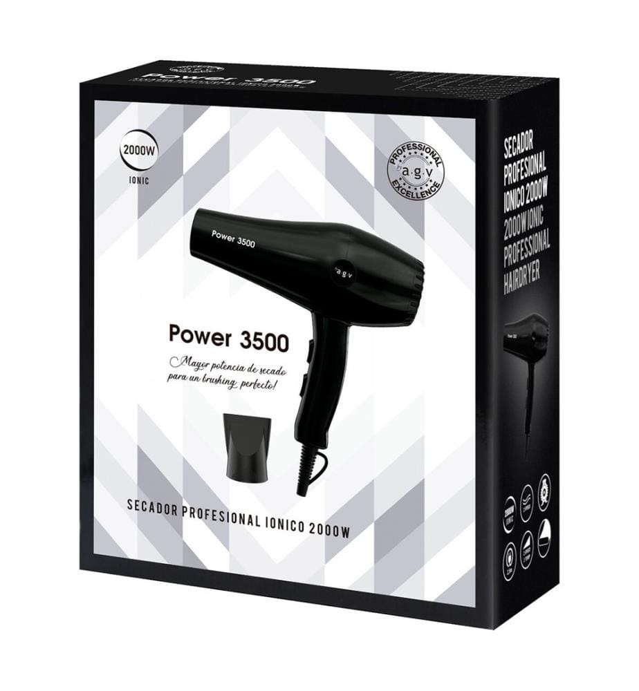 Haartrockner POWER 3500 1800-2000W AC-Motor- Schwarz