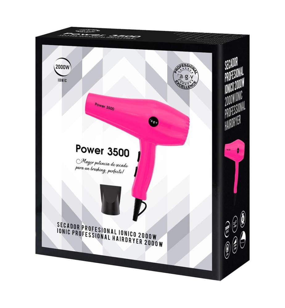 Haartrockner POWER 3500 1800-2000W AC-Motor- Fuchsia