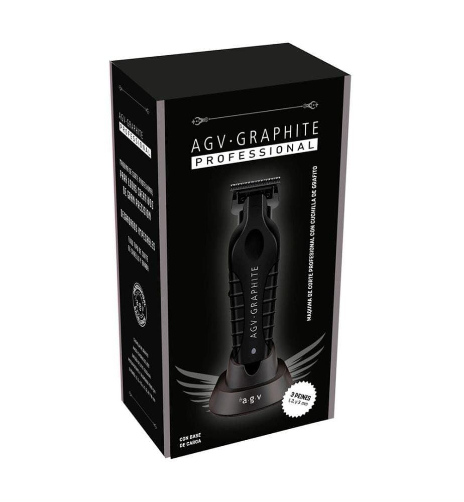 Tondeuse professionnelle avec lame en graphite 5W Basede recharge - Noir