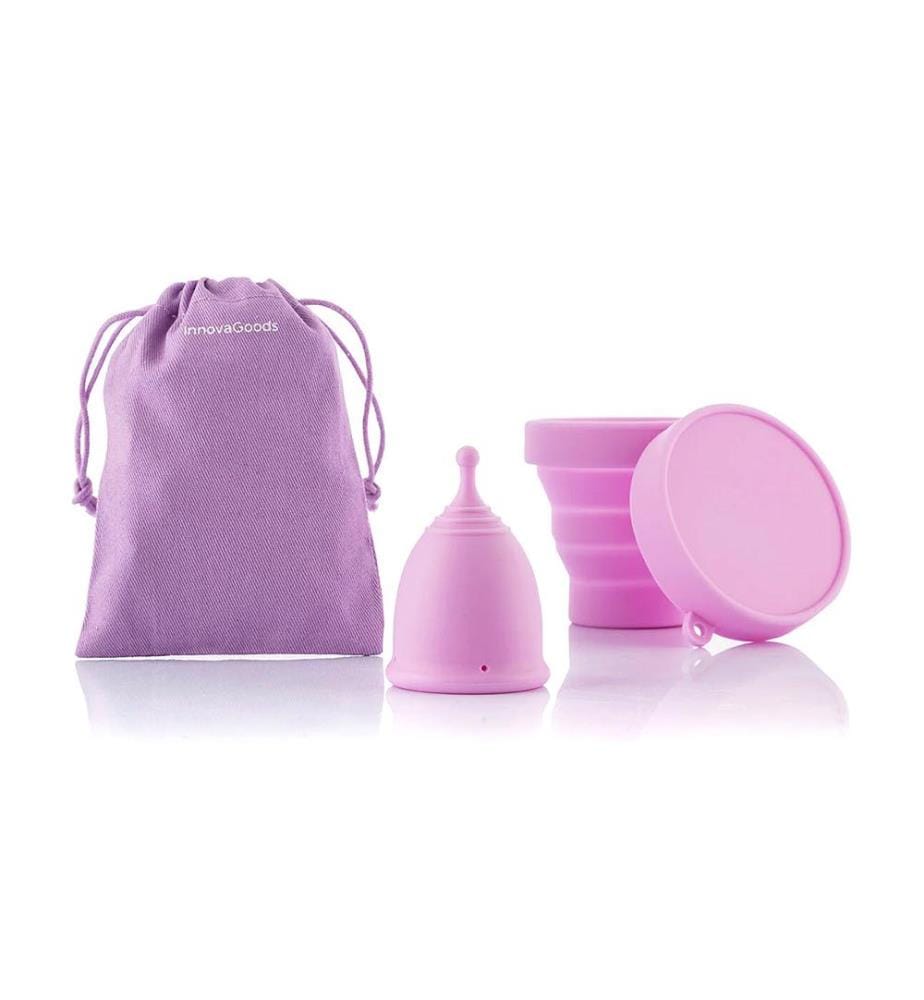Menstruationstasse mit Zubehör Kuppy - L - Violett