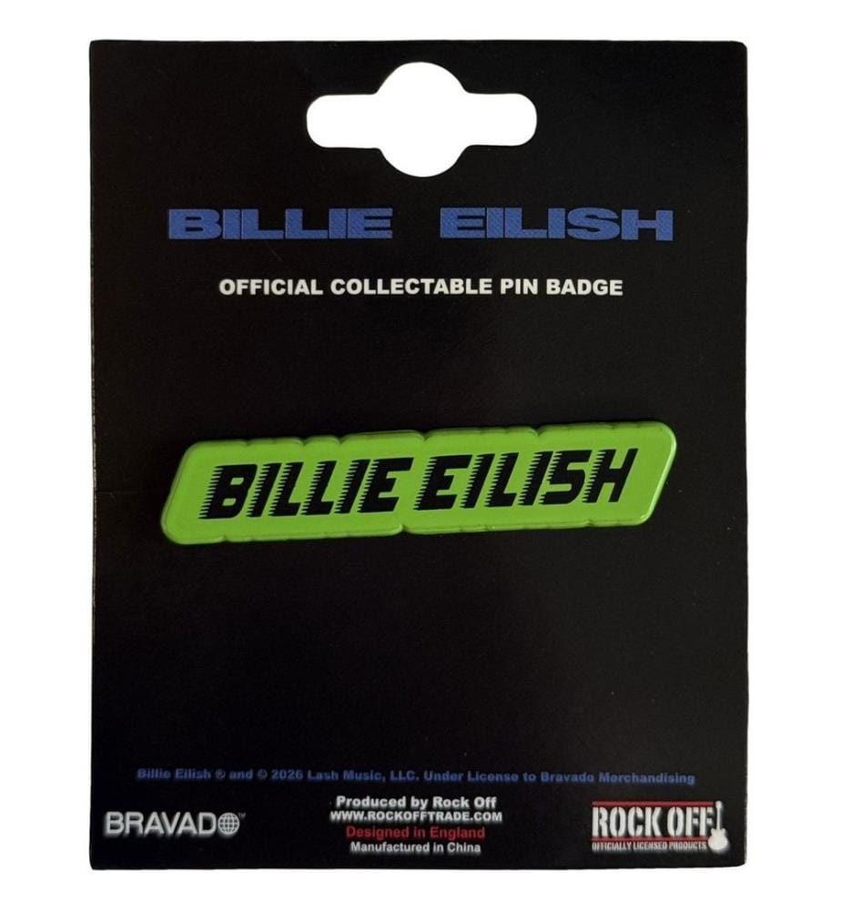 Billie Eilish - Rennfahrerlogo-Abzeichen, Nadel