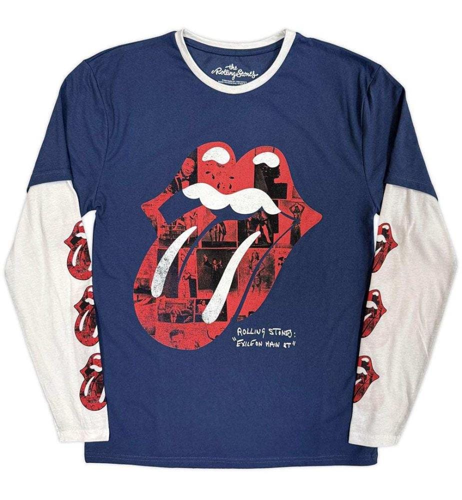 The Rolling Stones - T-Shirt für Herren/Damen Unisex, Geschichtet, Langärmlig