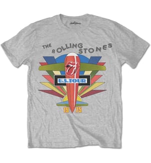 The Rolling Stones - "US Tour 1975" T-Shirt für Herren/Damen Unisex