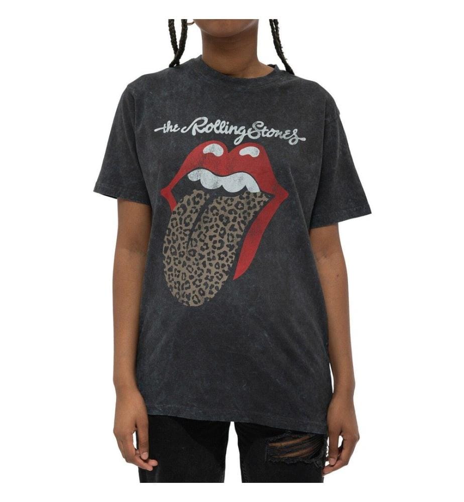 The Rolling Stones - T-Shirt Acid Wash für Herren/Damen Unisex