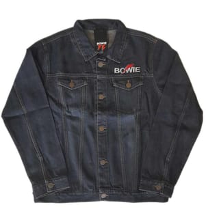David Bowie - "Flash" Jeansjacke Logo für Herren/Damen Unisex