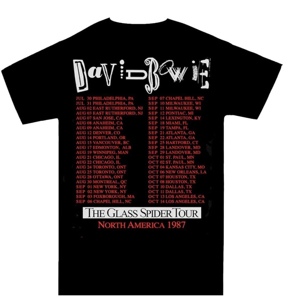 David Bowie - T-shirt GLASS SPIDER TOUR - Adulte