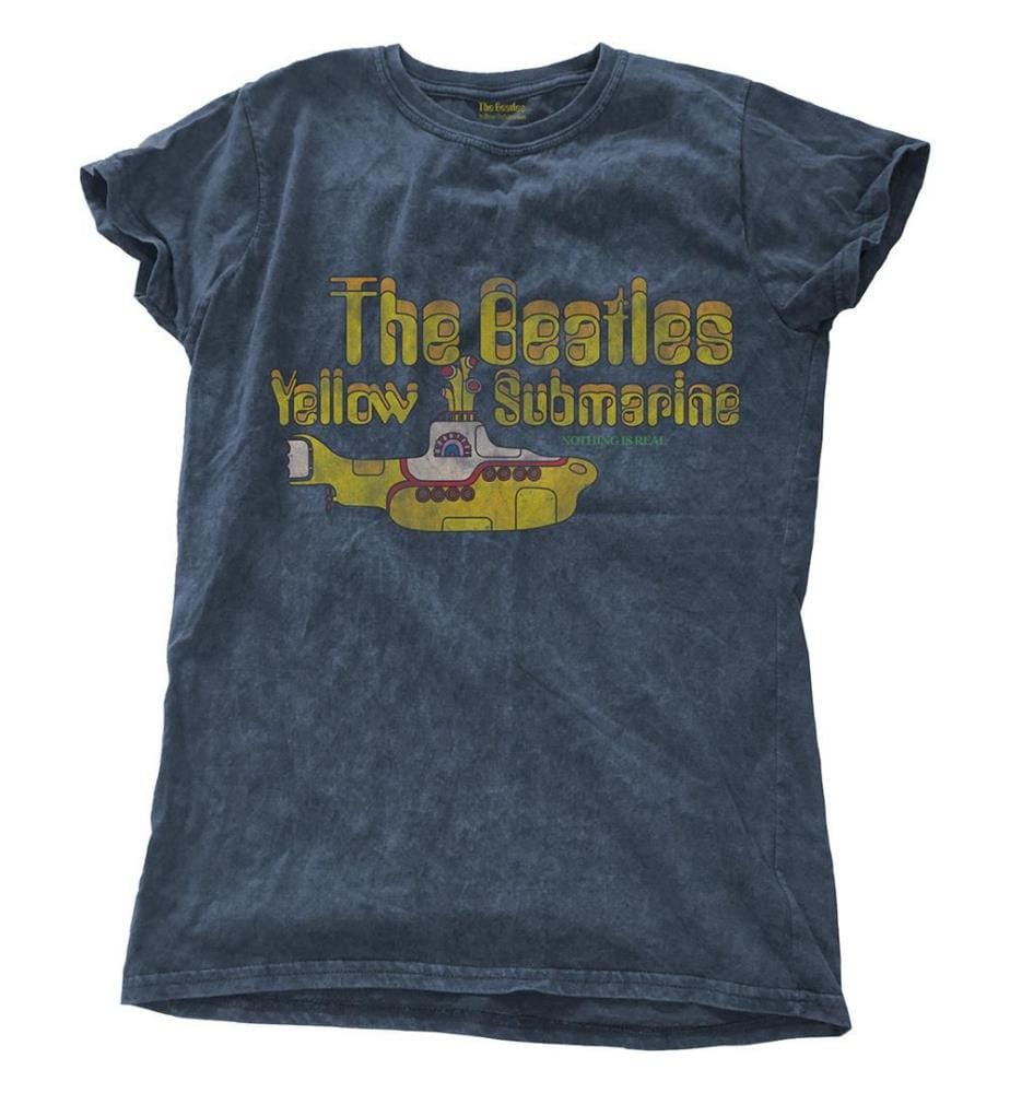 The Beatles - "Yellow Submarine Nothing Is Real" T-Shirt für Damen