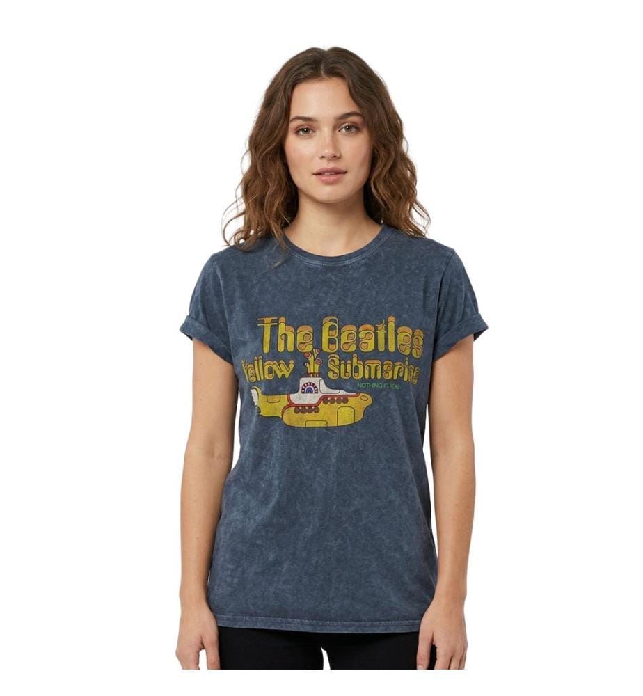The Beatles - "Yellow Submarine Nothing Is Real" T-Shirt für Damen