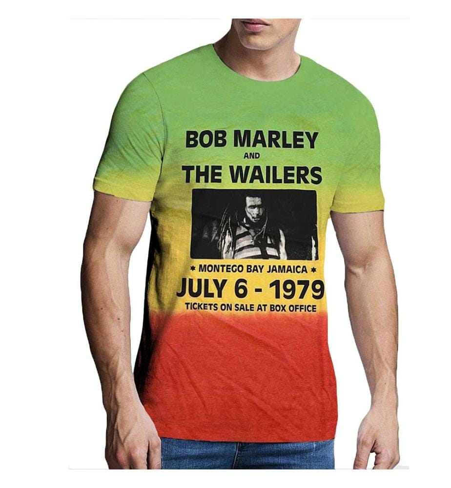 Bob Marley - "Montego Bay" T-Shirt für Herren/Damen Unisex