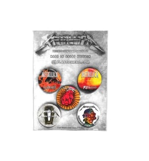 Metallica - Alben - Anstecker-Set "1996-2016" 5er-Pack