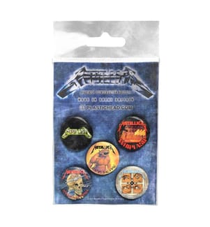 Metallica - Logo - Anstecker-Set "The Singles" 5er-Pack
