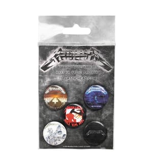 Metallica - Alben - Anstecker-Set "1983-1991" 5er-Pack