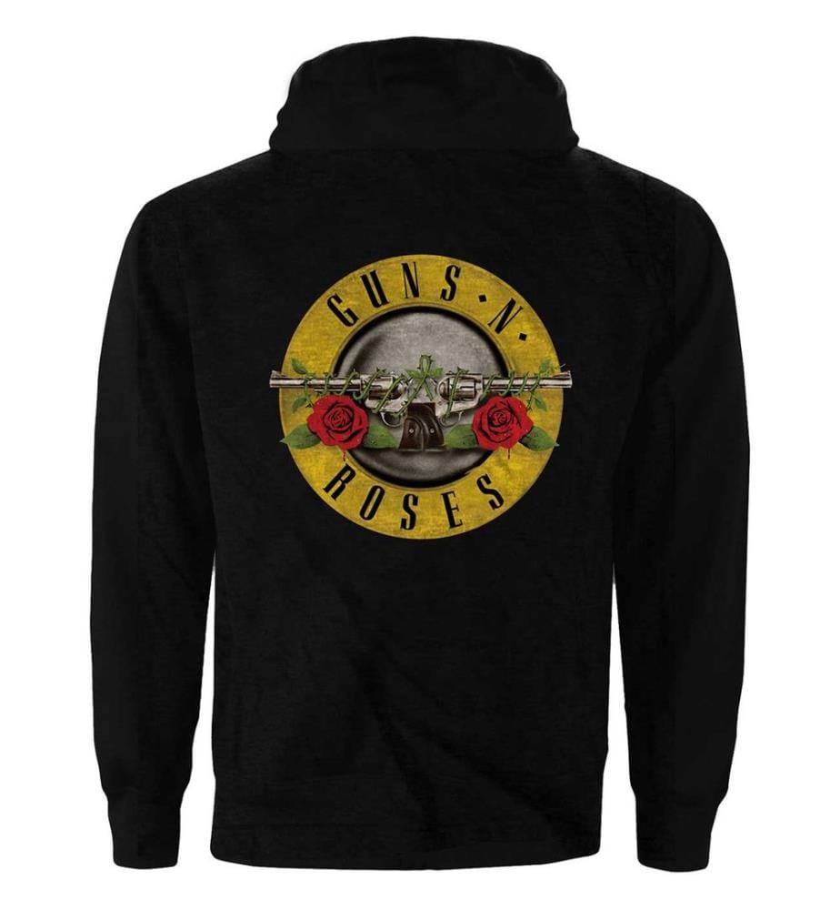 Guns N Roses - Hoodie mit durchgehendem Reissverschluss Logo für Herren/Damen Unisex