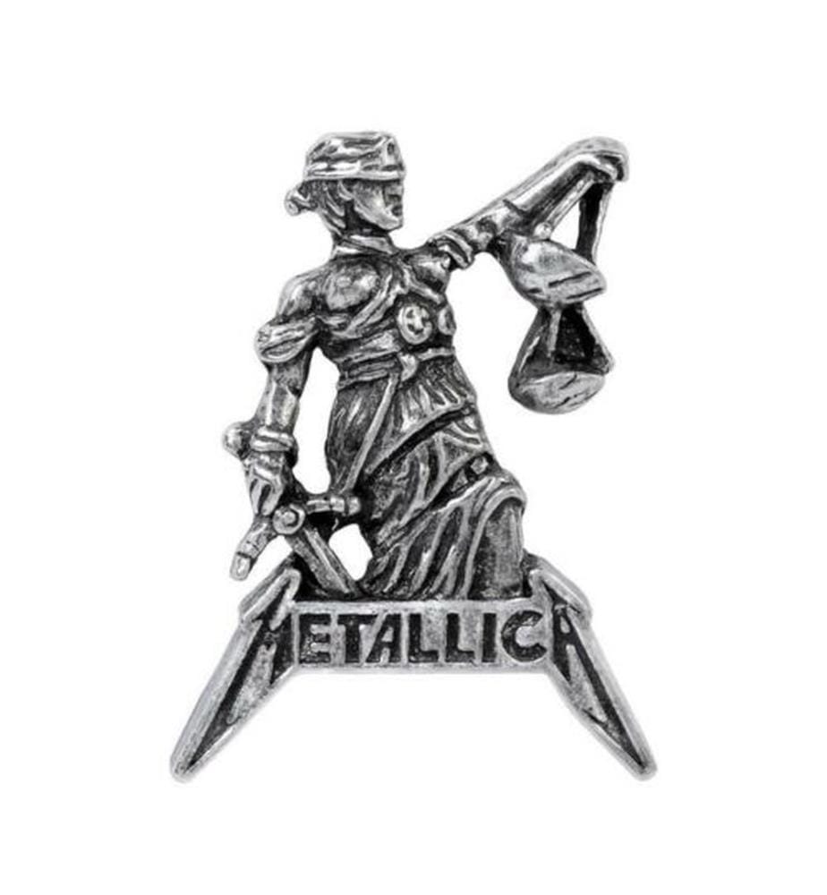Metallica - 3D - Abzeichen "Justice For All" - Englischer Zinn