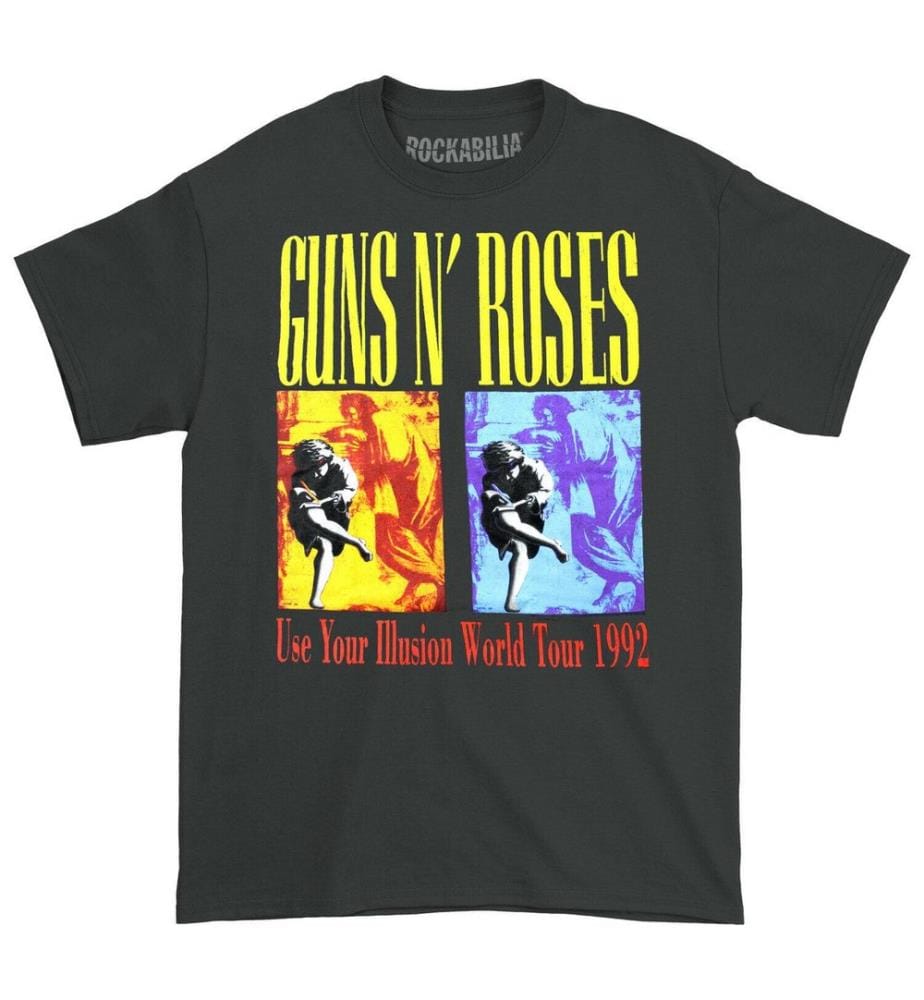 Guns N Roses - "Use Your Illusion World Tour" T-Shirt für Herren/Damen Unisex