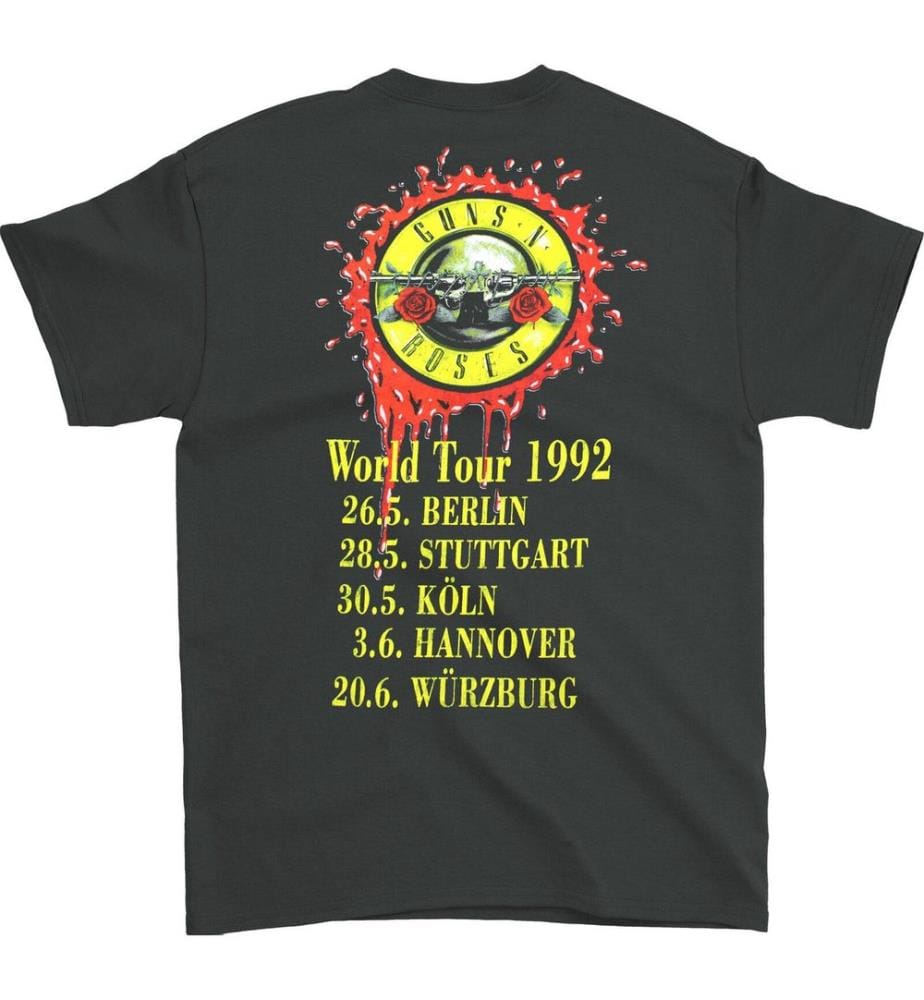 Guns N Roses - "Use Your Illusion World Tour" T-Shirt für Herren/Damen Unisex