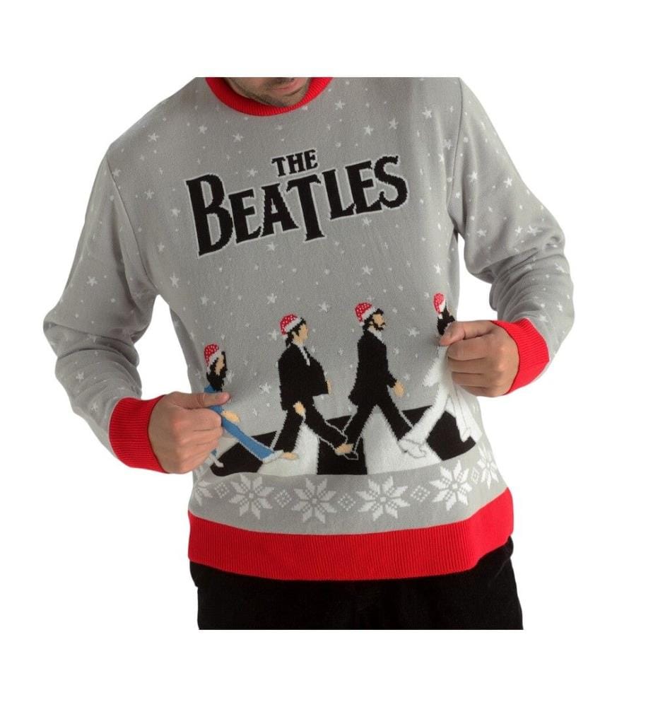 The Beatles - "Drop T" Sweatshirt für Herren/Damen Unisex - weihnachtliches Design