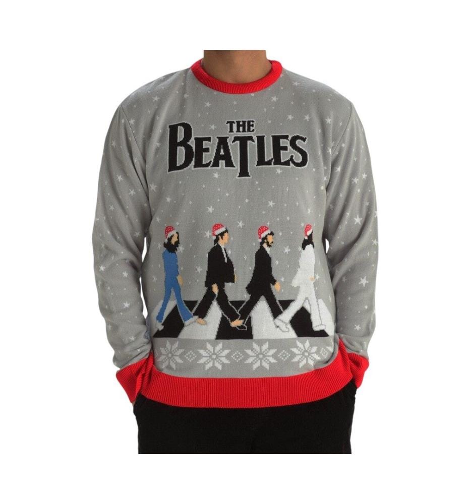 The Beatles - "Drop T" Sweatshirt für Herren/Damen Unisex - weihnachtliches Design