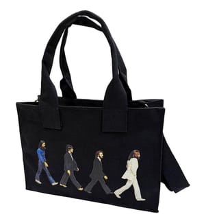 The Beatles - "Abbey Road" Tragetasche, Drop-T-Logo, Baumwolle, Rückseitiger Aufdruck