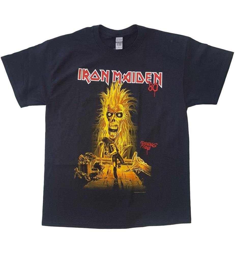 Iron Maiden - "Running Free" T-Shirt für Herren/Damen Unisex