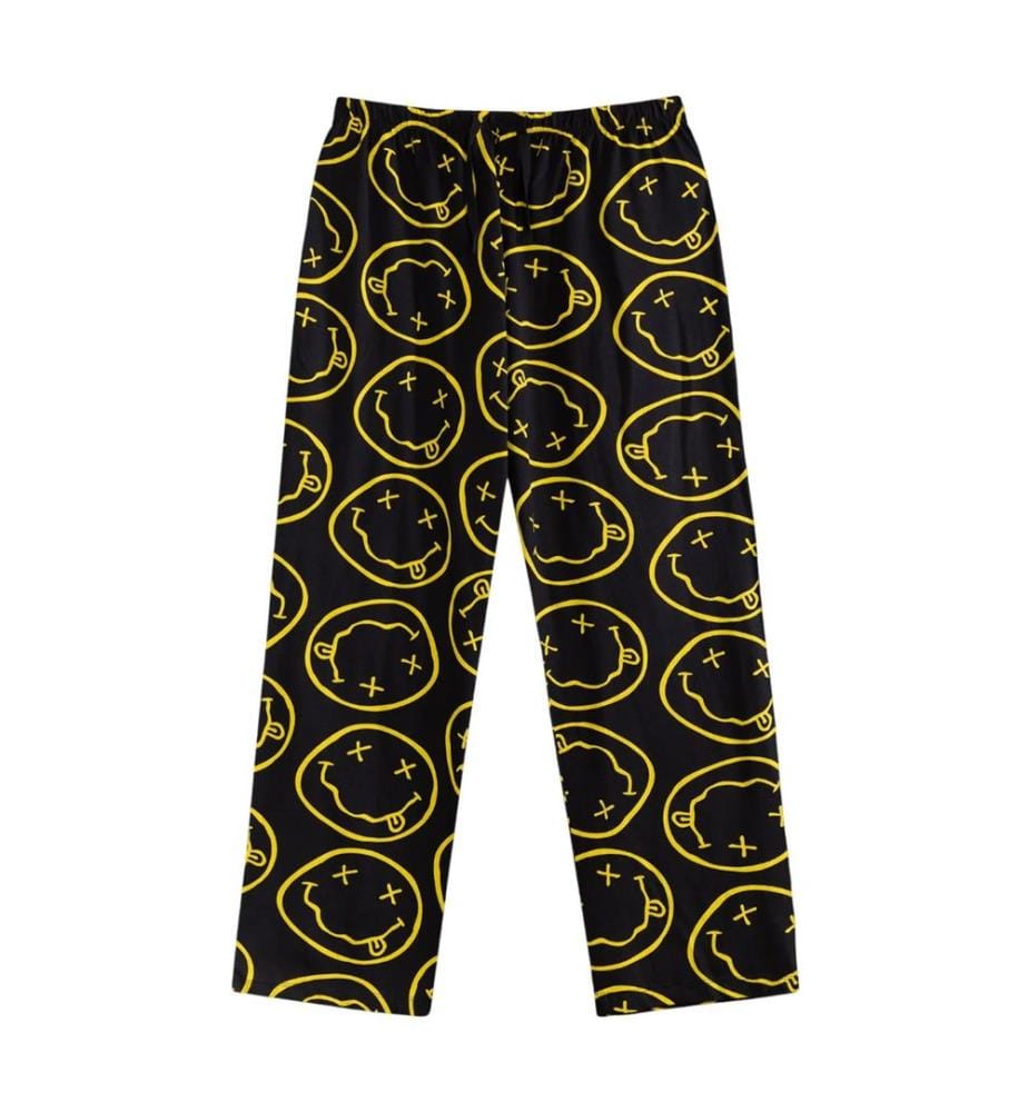 Nirvana - Schlafanzug mit langer Hose für Herren, kurzärmlig