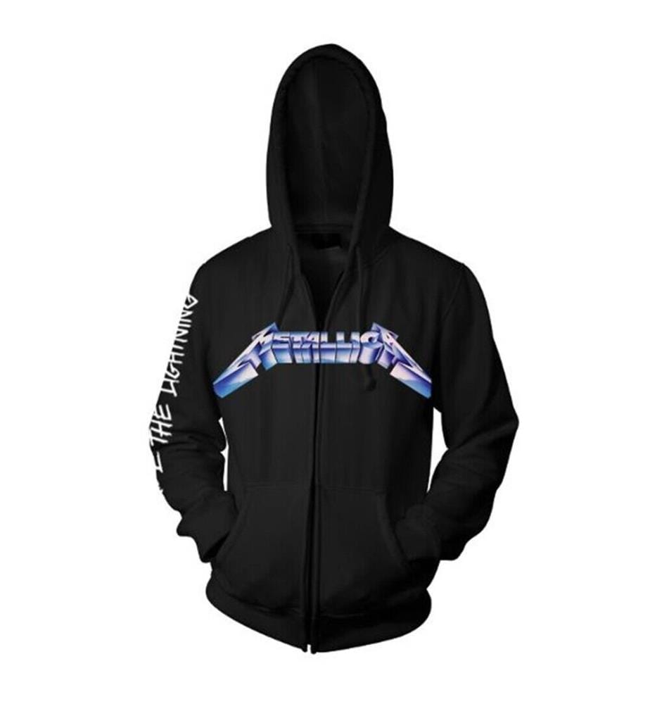 Metallica - "Ride The Lightning" Hoodie mit durchgehendem Reissverschluss für Herren/Damen Unisex