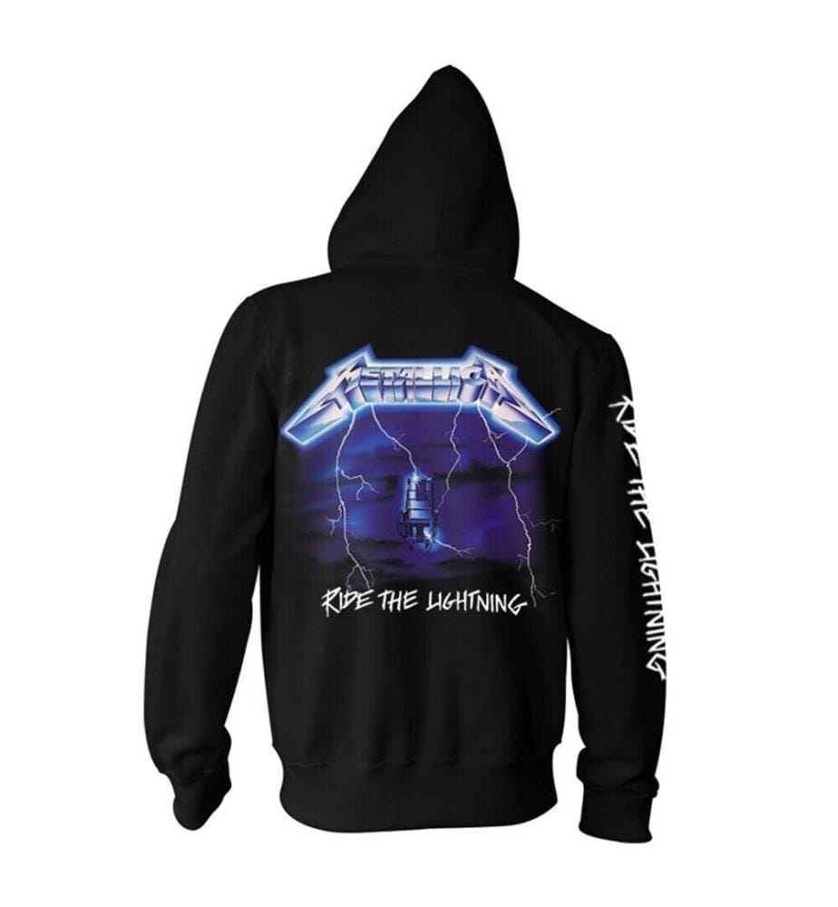 Metallica - "Ride The Lightning" Hoodie mit durchgehendem Reissverschluss für Herren/Damen Unisex
