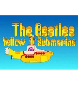 The Beatles - Carte postale YELLOW SUBMARINE