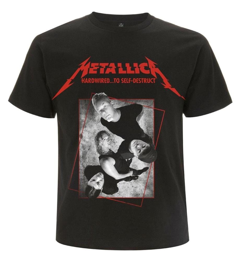 Metallica - "Hardwired Band Concrete" T-Shirt für Herren/Damen Unisex