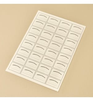 Etichetta per barattolo casalingo 30,5x21,5 cm - Bianco