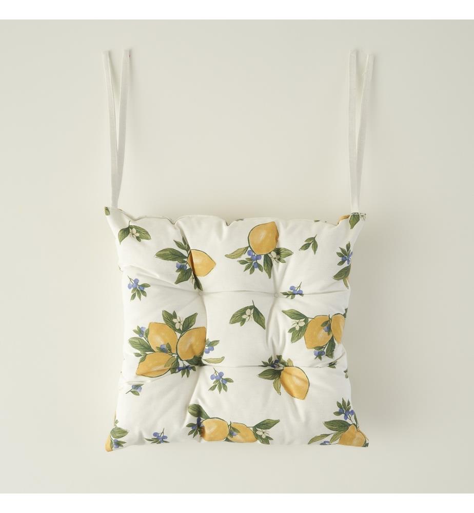 Cuscino per sedia stampato Lemoncello 40x40 cm - Giallo