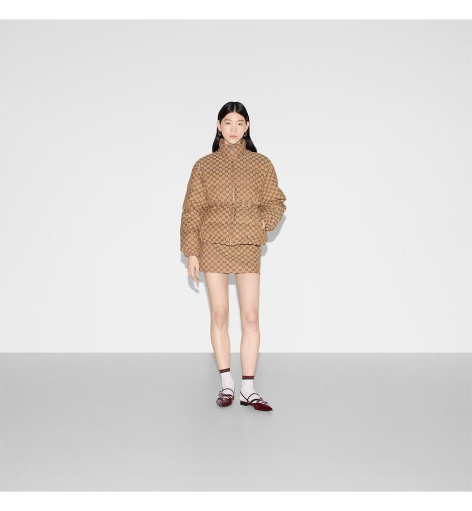Blouson bomber en toile  - Camel