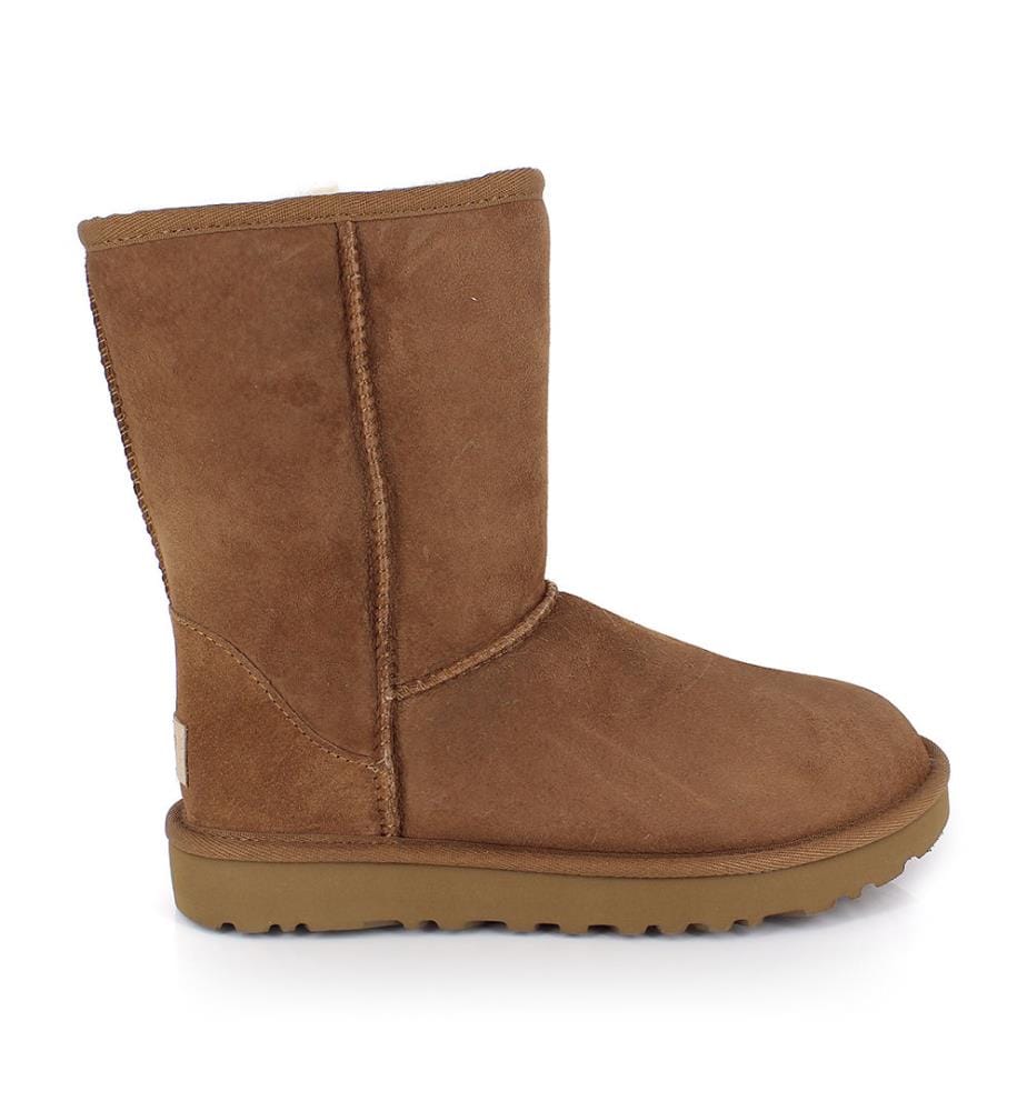 Leder-Stiefeletten Classic Short II - Camel
