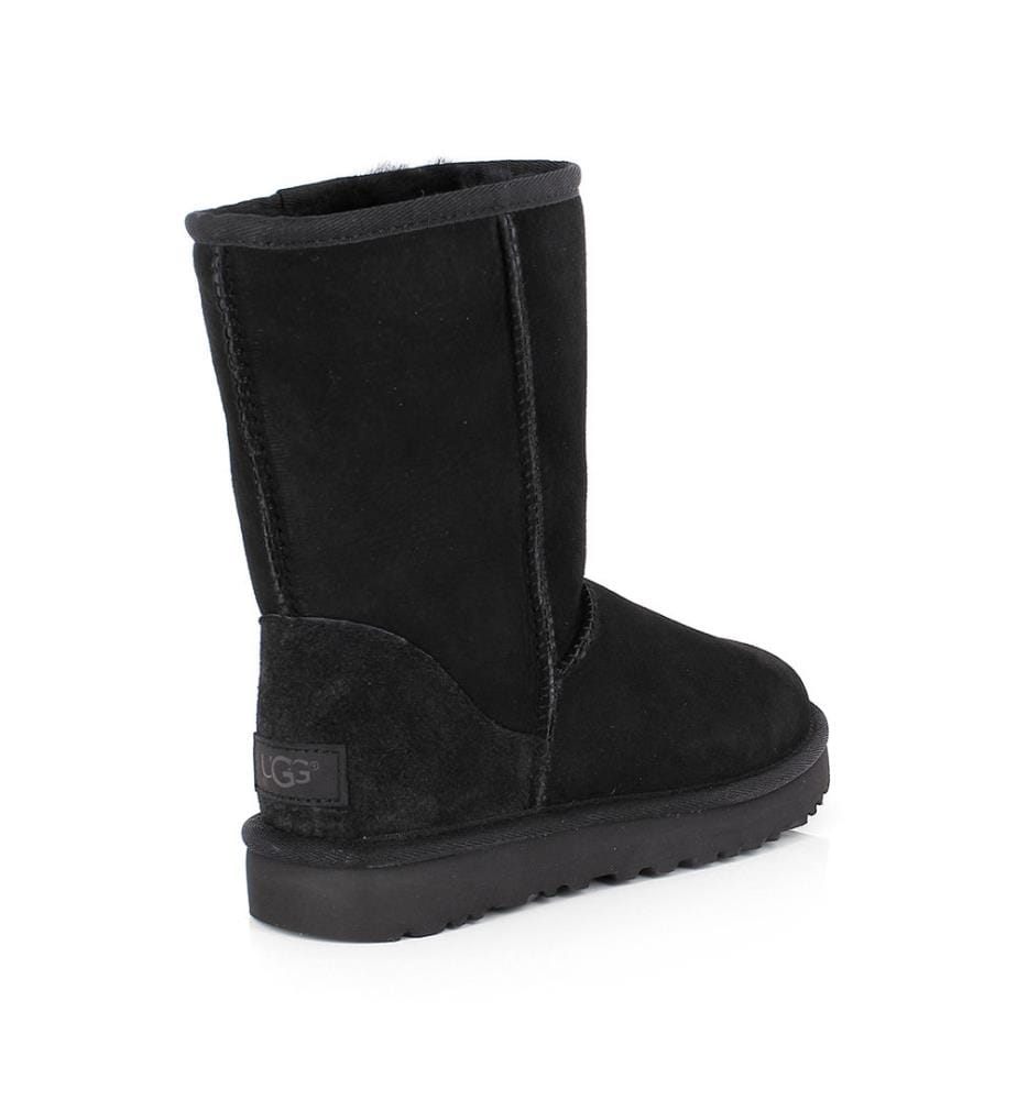 Leder-Stiefeletten Classic Short II - Schwarz