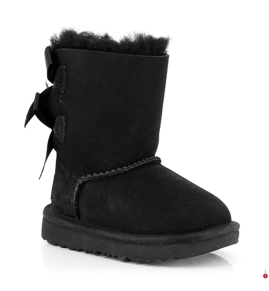 Schafsleder-Stiefel Bailey Bow II - Schwarz