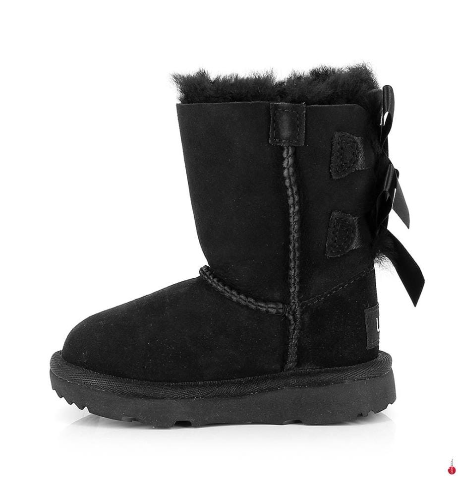 Schafsleder-Stiefel Bailey Bow II - Schwarz