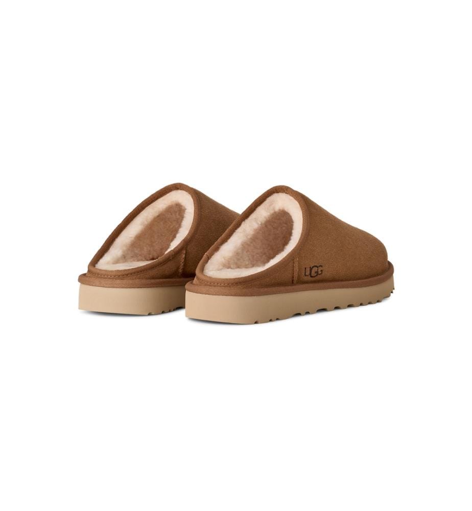 Klassischer Slipper zum Hineinschlüpfen – Kastanienbraun