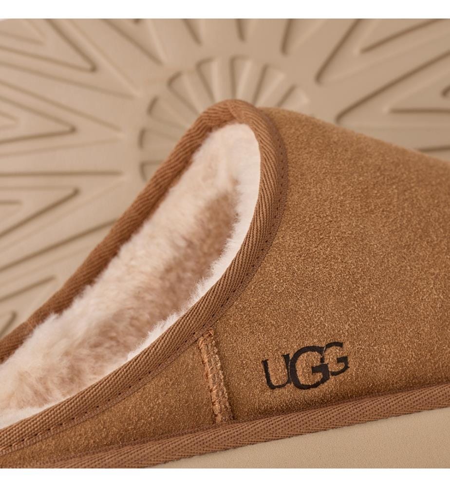 Klassischer Slipper zum Hineinschlüpfen – Kastanienbraun