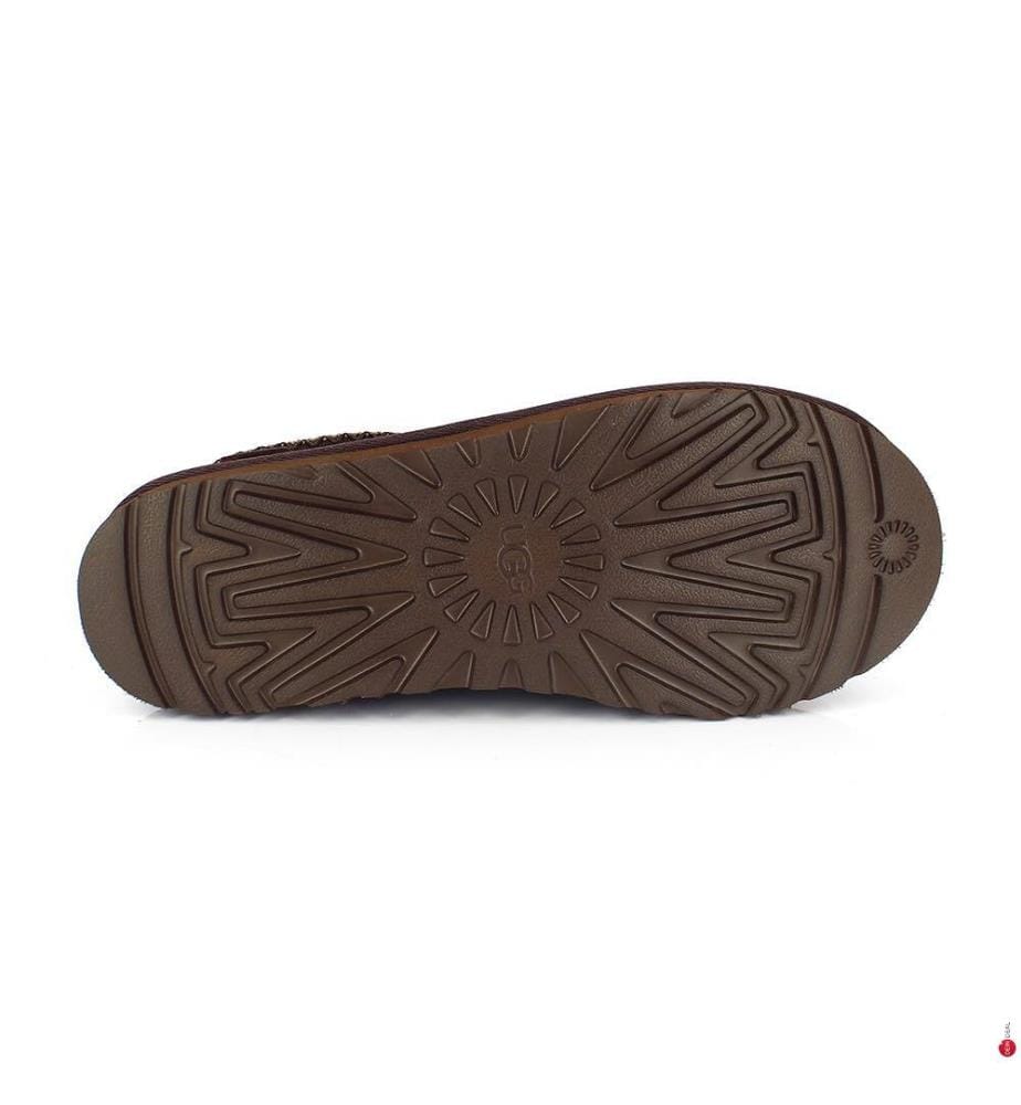Tasman Leather Regen Pantoletten - Braun