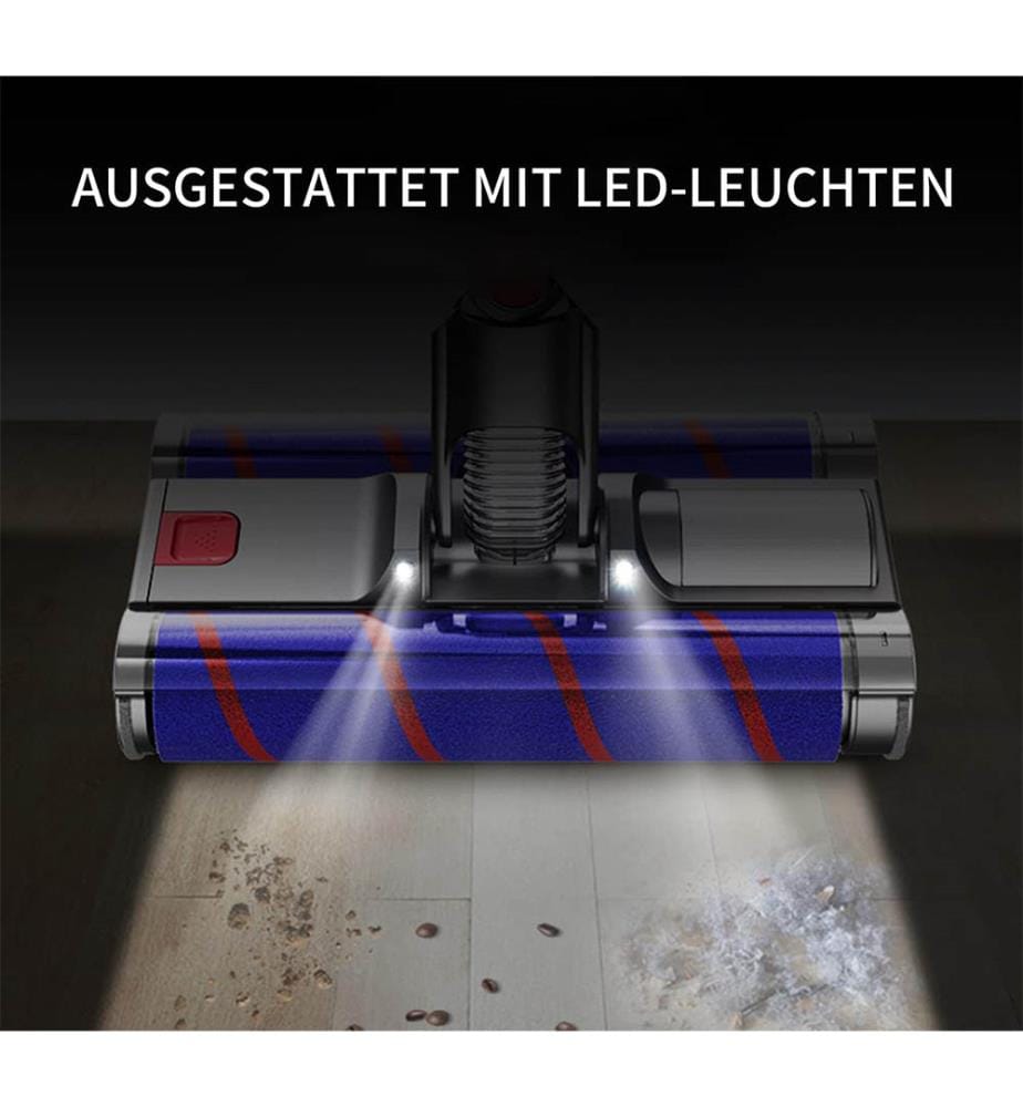 Bürste mit zwei Rollen Kompatibel mit Dyson Staubsaugern (V10 V8 V7 V11 V15 ) - Grau