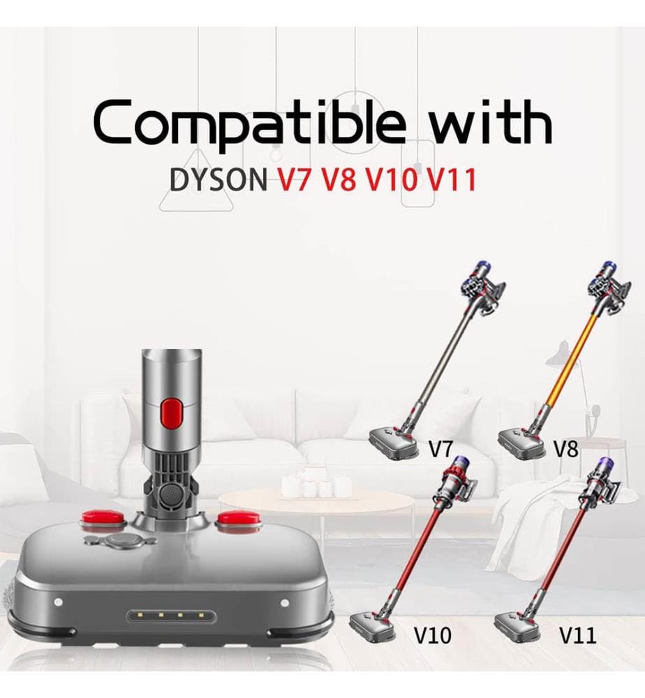 Besenkopf Kompatibel mit Dyson Staubsaugern (V7 V8 V10 V11) - Grau