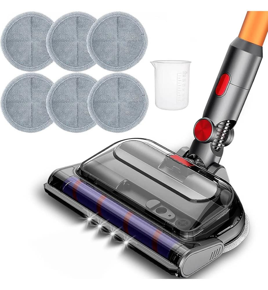 Powered Turbo Bürste Kompatibel mit Dyson Staubsaugern (V7 V8 V10 V11 V15) - Grau