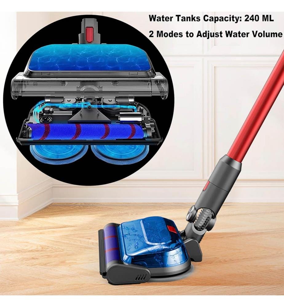 Powered Turbo Bürste Kompatibel mit Dyson Staubsaugern (V7 V8 V10 V11 V15) - Grau