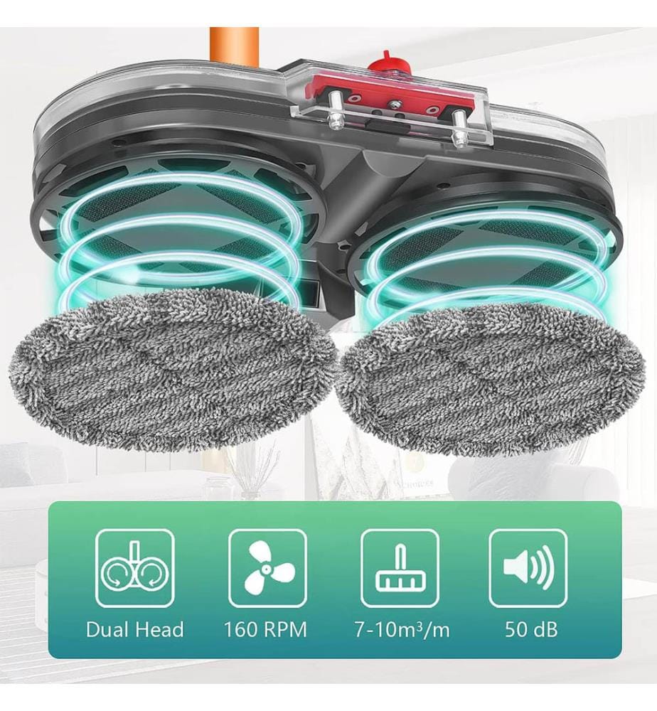 Elektrischer Besenkopf Kompatibel mit Dyson Staubsaugern (V11 V10 V8 V7 V15) - Grau