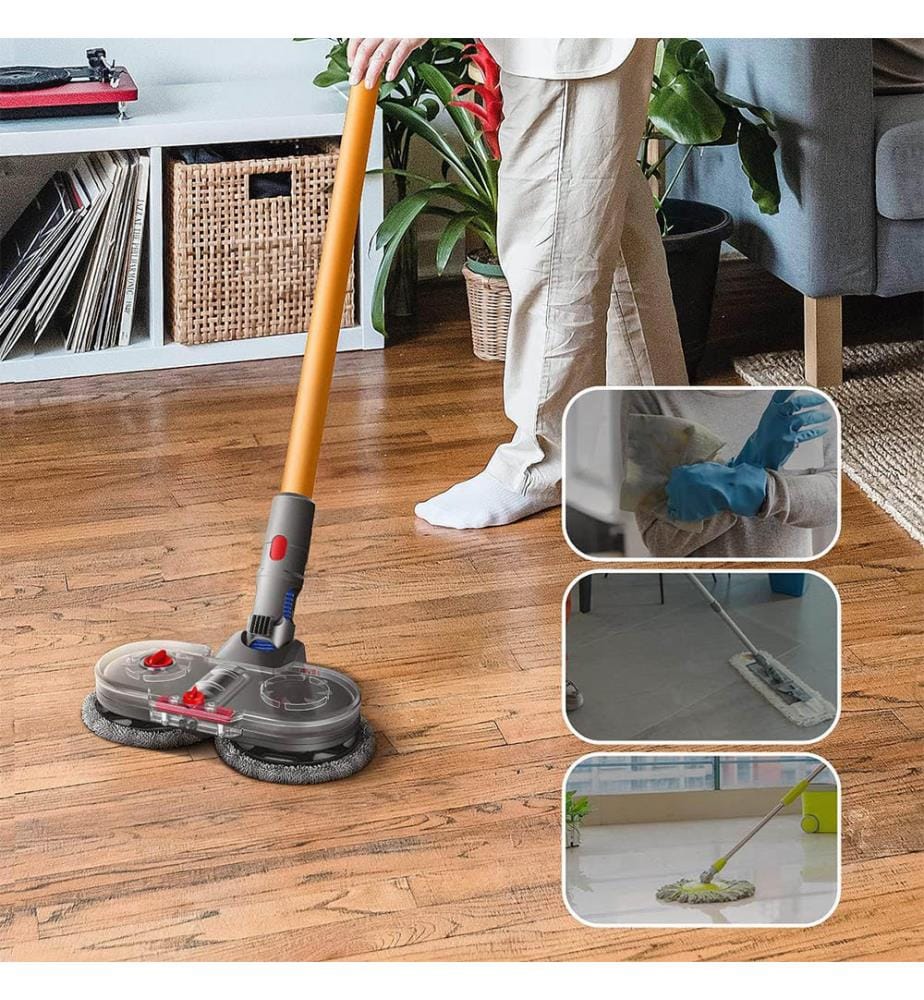 Elektrischer Besenkopf Kompatibel mit Dyson Staubsaugern (V11 V10 V8 V7 V15) - Grau